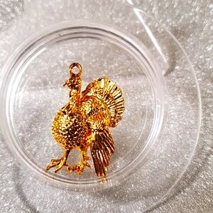 Turkey pendant Goldtone 90's